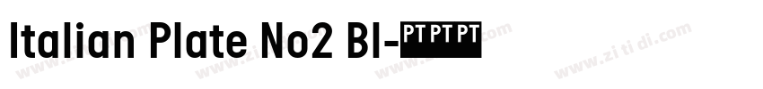 Italian Plate No2 Bl字体转换 Italian Plate No2 Bl字体转换